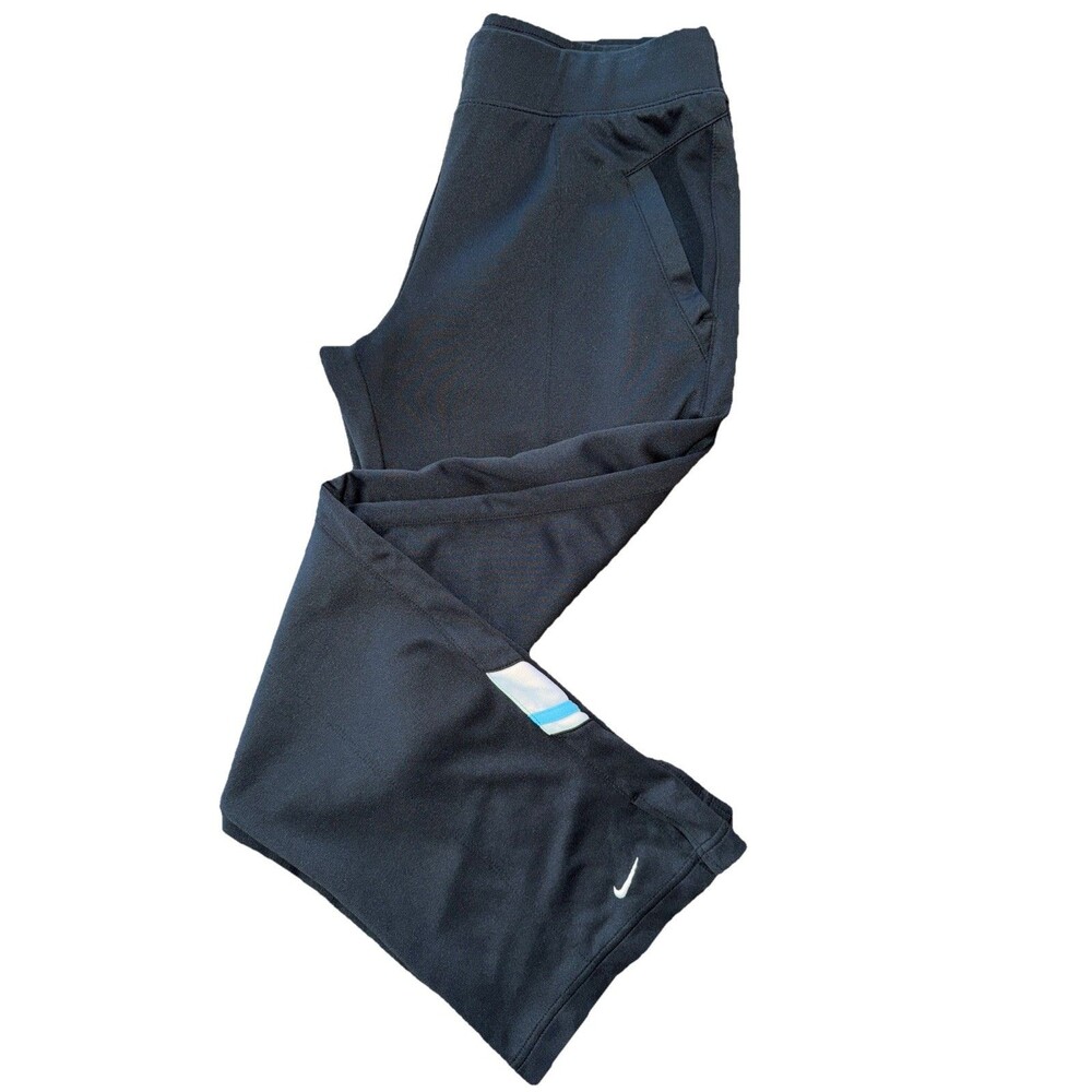 Nike Women’s Black Athletic Pants Size M Dri-Fit Straight Leg Stretch Training